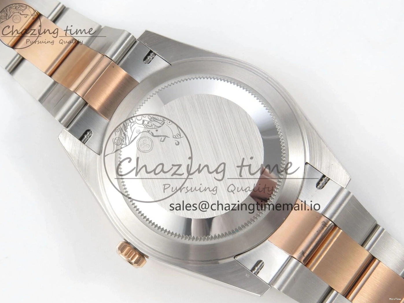 MiroTime 0210 Effortless DateJust 41 126331 SS RG ARF 1:1 Best Edition Brown Stick Dial on Oyster Bracelet SH3235 (Weighted) 201